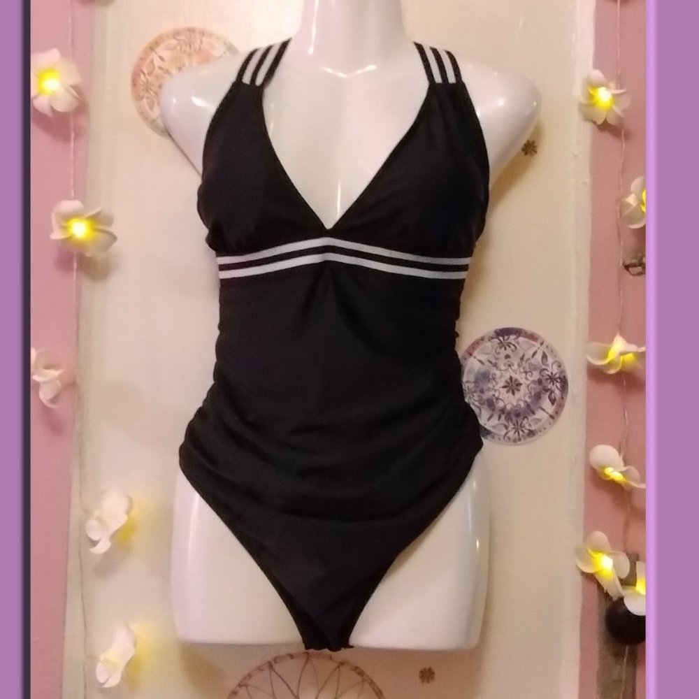 Funlingo (XL) Striped Trim One Piece
